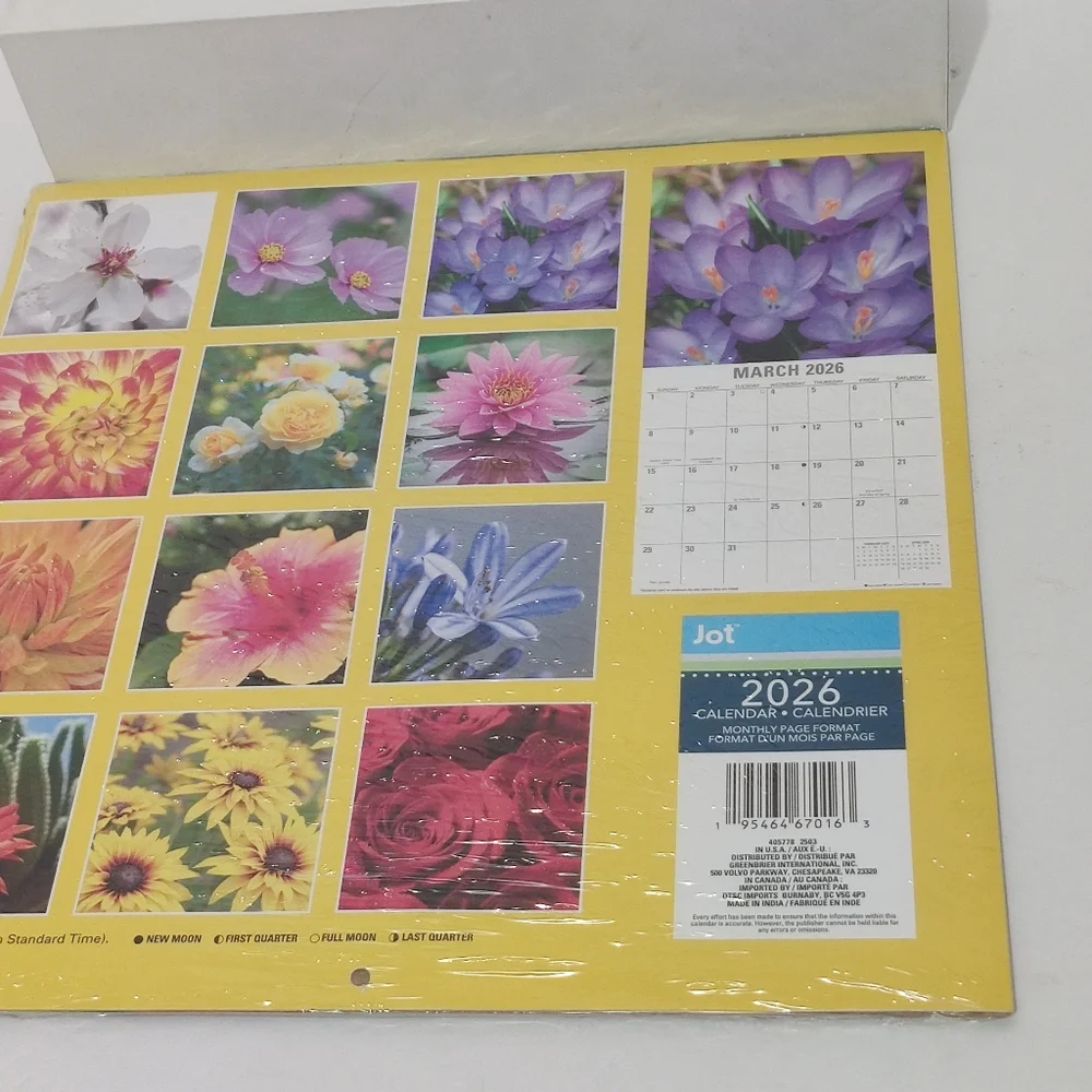2026 BLOSSOMS/BUTTERFLIES WALL CALENDARS ~2 Pack ~12